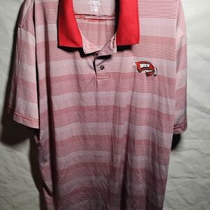 Red Striped WKU Polo Shirt